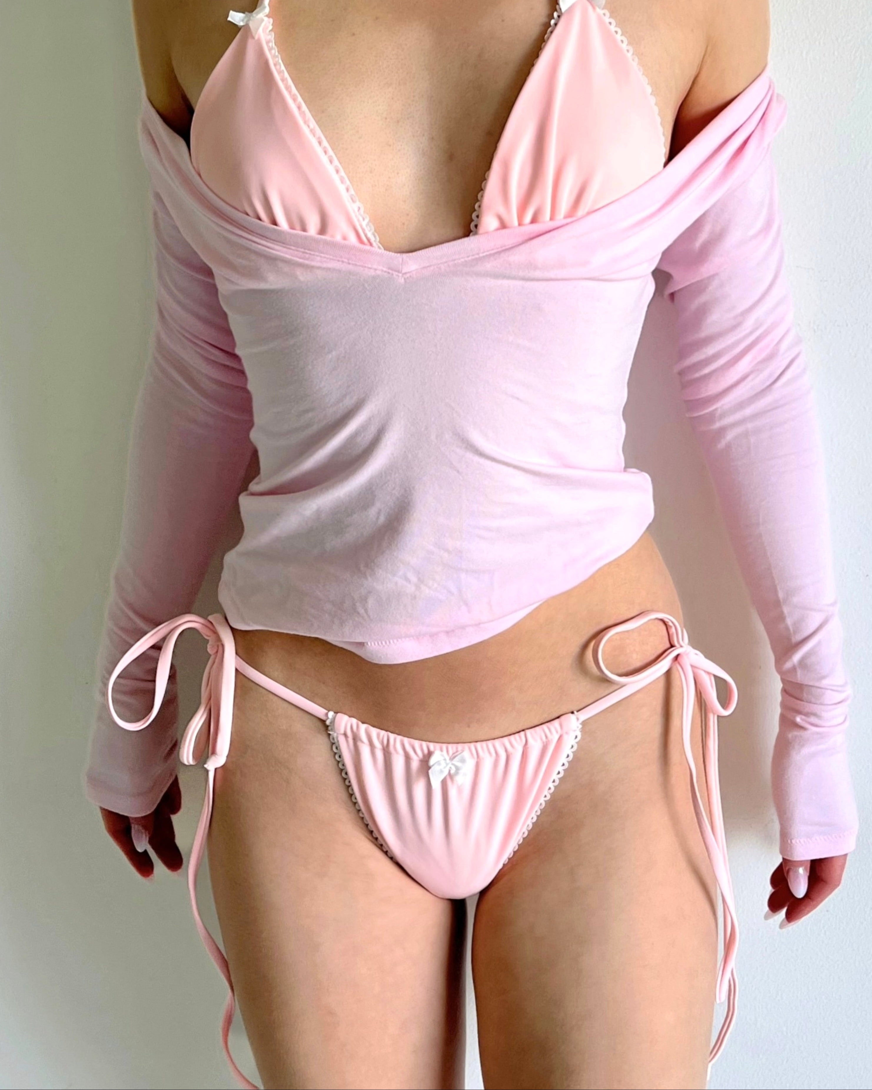 Pink Bow Bottom